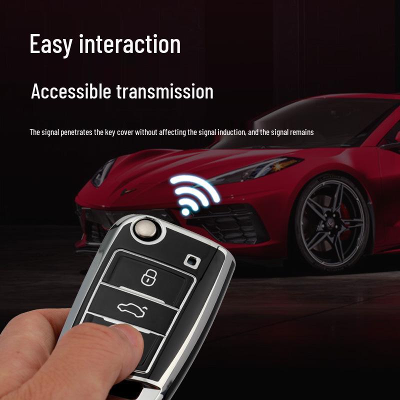 Premium Key Case for 22 Tiguan L, Lavida Plus, Magotan, Sagitar, T-Cross, Tayron, and Tayron X