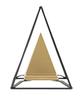 Piramid Gold Mit Eisen Cm 15X15X21