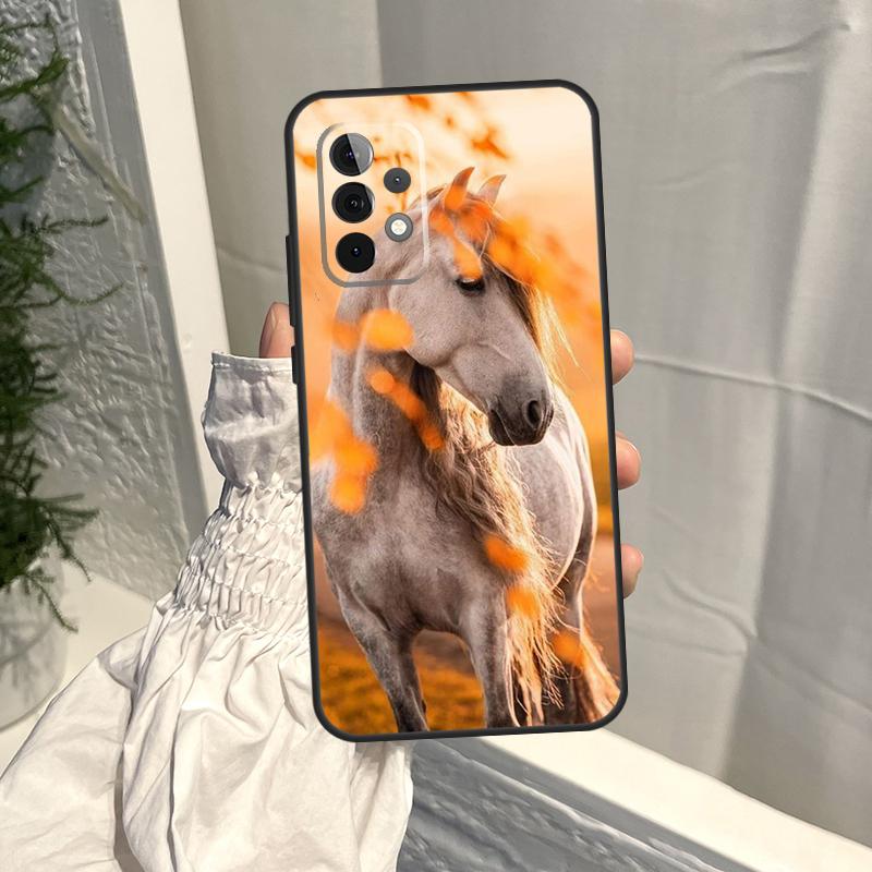 Animal Steed Horse Case For Samsung Galaxy A35 A55 A15 A34 A54 A14 A56 A52 A53 A16 A26 A36 A32 A12 A33 A13 A17