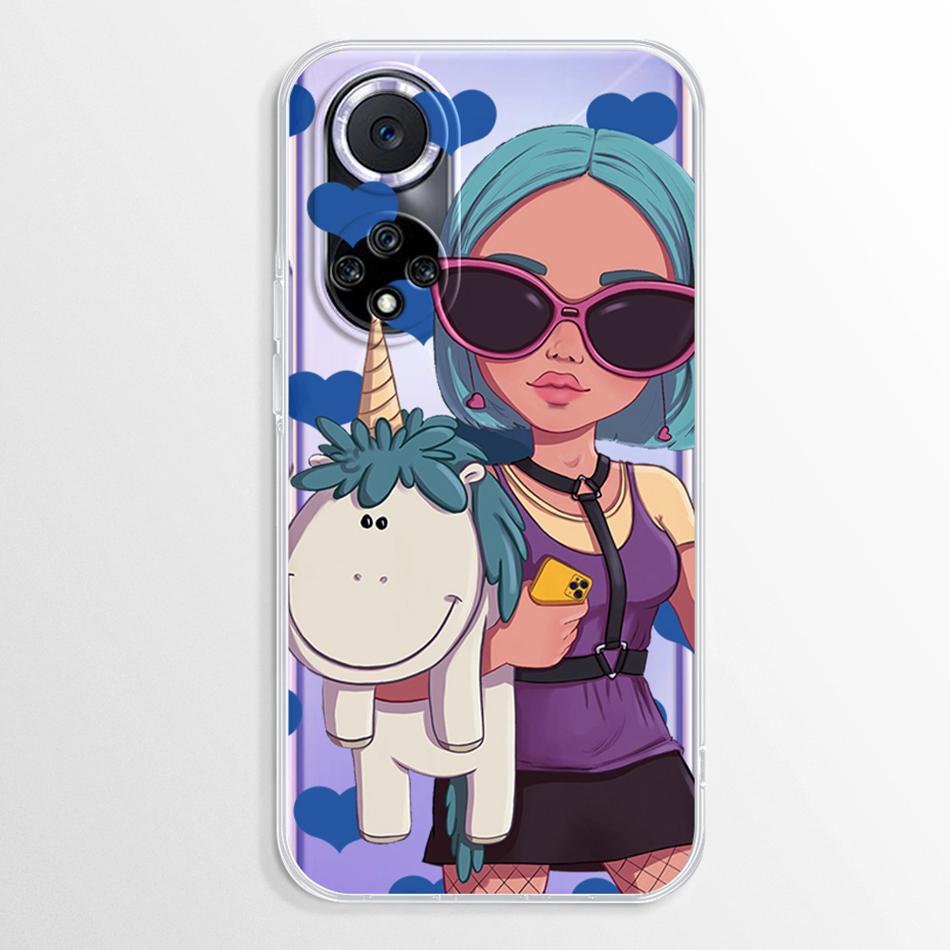 For Huawei Honor 50 Case Soft Silicone Fashion Marble Clear Cover For Honor 50 Honor50 Bumper NTH-NX9 Phone Case Honor 50 Fundas