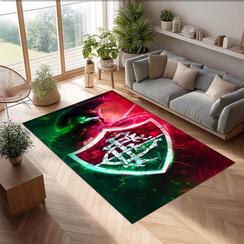 Florida Printed Flannel Area Rug Non Slip Soft Polyester Floor Carpet Indoor Decor Mat for Bedroom Living Room Sofa