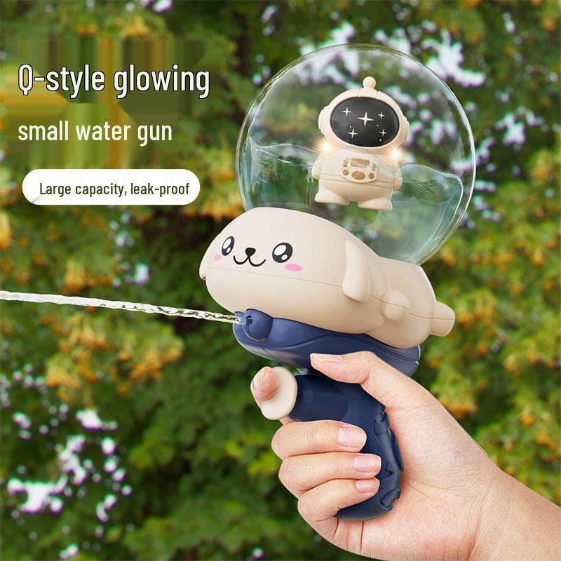 Children's Cute Cartoon Frog Astronaut Water Gun for Summer and Bath Play