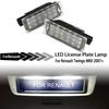 Fit For Renault Laguna MK II MK III 2005+ 2X Super Bright LED License Plate Light Car Accessories No Error Number Plate Lamp