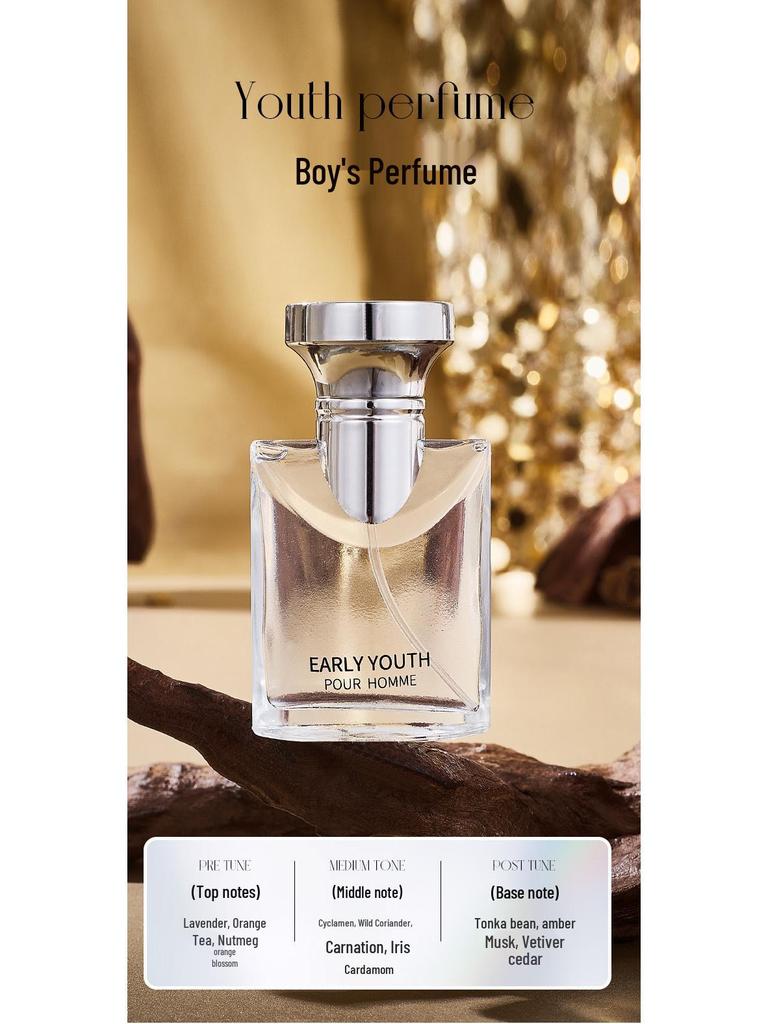Euro-Asia MG Silver Charm Men's Perfume Set - Fresh Mountain Spring, Light & Elegant, Four-Piece