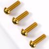 Multiple Color M6 P1mm X6/8/10/12/14/16/18/20/25/30/35mm GR5 TC4 Titanium Alloy Screw Bolt T30 Torx Mushroom Head For Bike