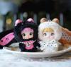 Nommi Plush Mascot Keychain Blind Box Fluffy Exterior Rigid Interior for Standing Includes 3 Rotating Perfect as a Bag Charm or Tabletop Decor 8 Types