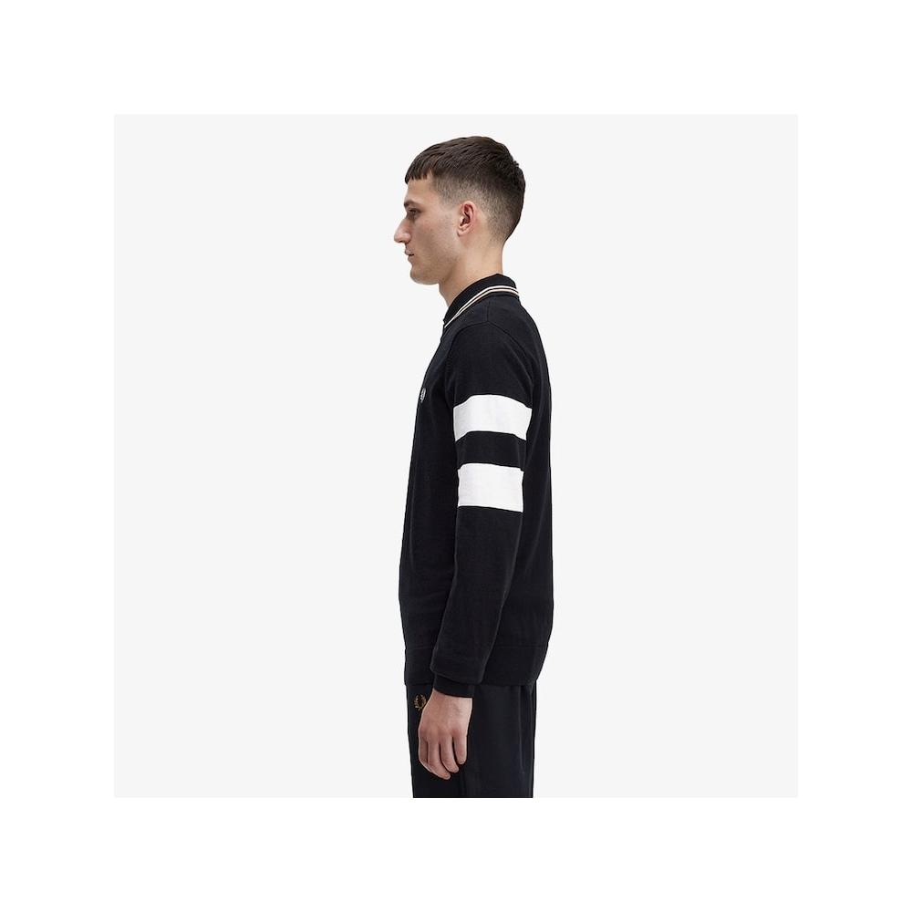 Fred Perry [genuine] Fred Perry [sharp] Tipped Sleeve Knit  102  Afpm2335533 102 qzgAfpm2335533 102