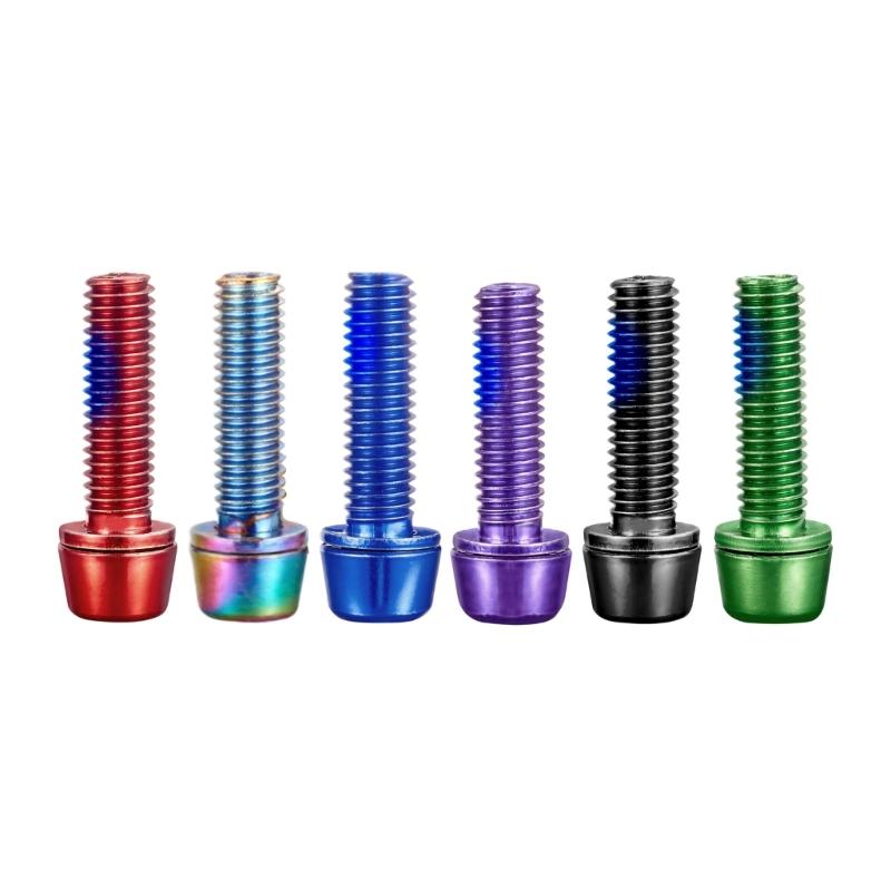 6pcs Multifunctional Bike Disc Brake Pad Bolts Fixing Screws Cycling Accessory for Cycling Maintenance