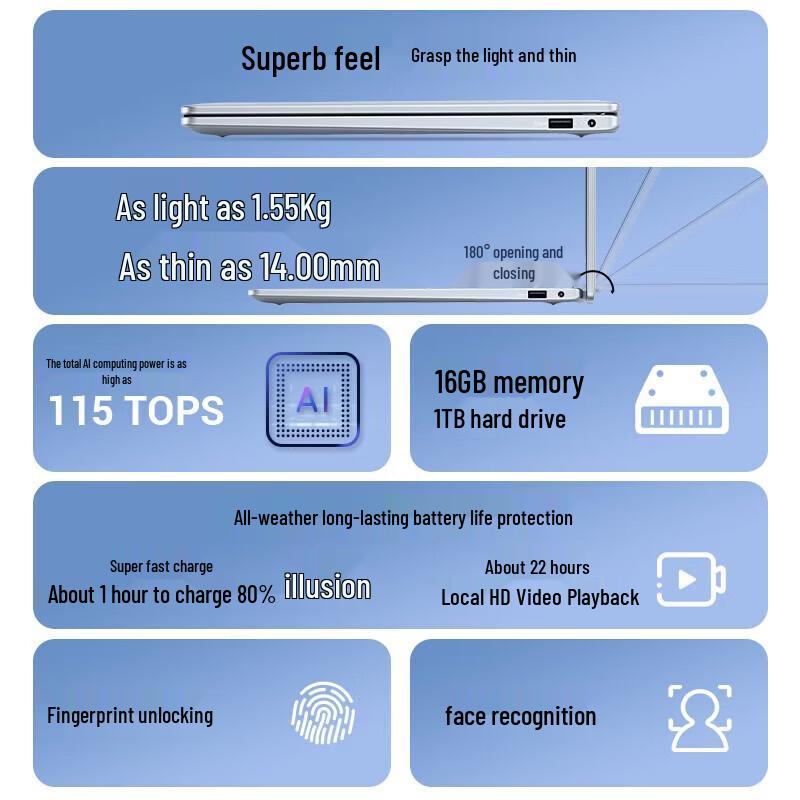 Dell 14Plus 14-inch High-Performance AI Laptop (CN version)