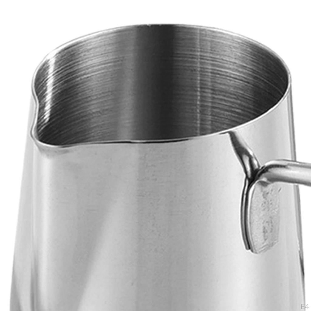 Stainless Steel Turkish Coffee Pot Butter Milk Warmer Convenient To Use Easy Clean Stovetop