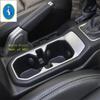 Matte Dekorationsblende für Becherhalter am Vordersitz, Verkleidung für Jeep Wrangler JL 2018 - ABS Innenraum-Umbaukit Zubehör
