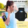 HAISSKY Running Sports Armband With Headphones Zipper Bag For iPhone 17 16 5 14 13 12 Pro Max 16 Plus 16E Wrist Arm Band Holder 6