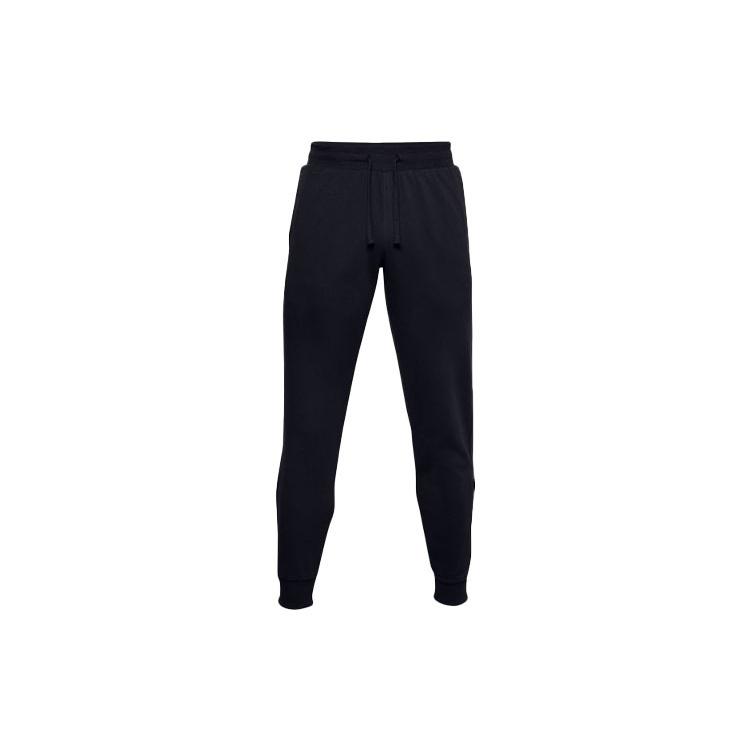 Under Armour Rival Wordmark Jogger Fleece Pants Black Men s 1360704-001 L