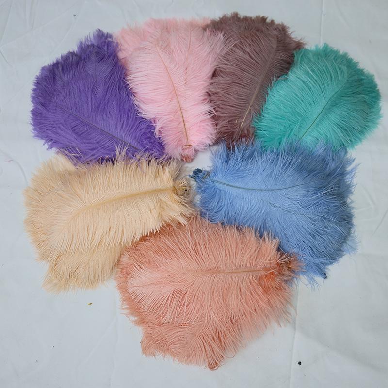 10 STÜCKE 20-25Cm Straußenfeder Bühnenauftritt Feder Handgefertigt DIY Schmuck Dekomaterial Straußenhaar