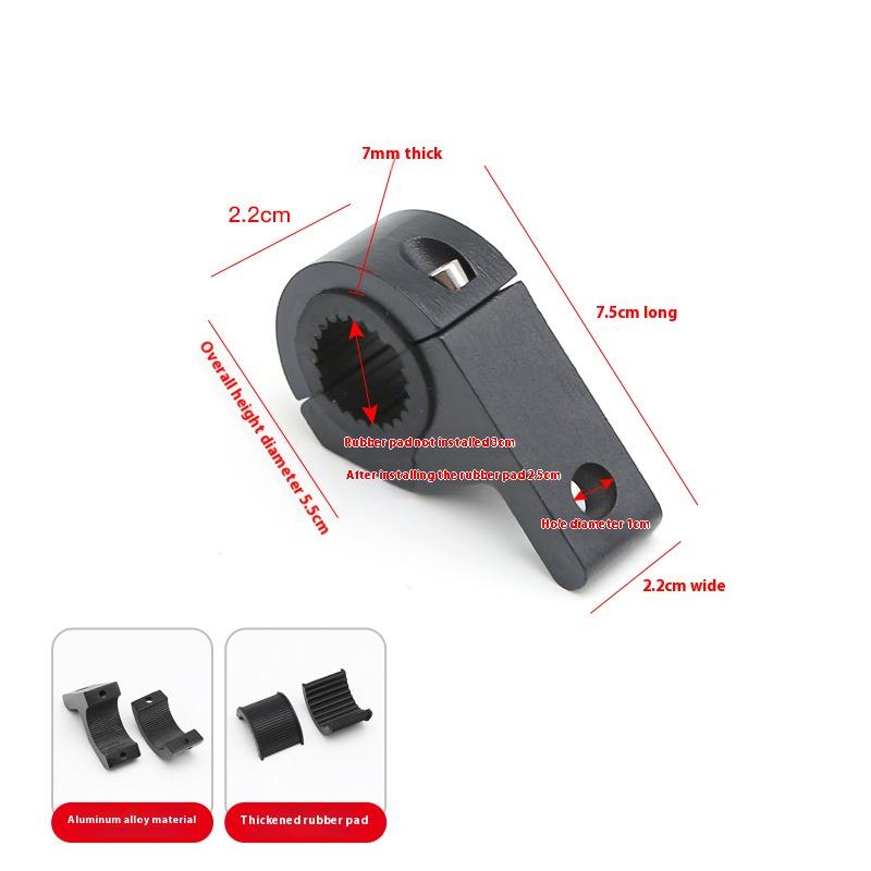 Motorcycle Bumper Light Bracket Steel Tube Frame Car Front Bumper Work Light Pipe Clamp LED Spotlight Tube Mount