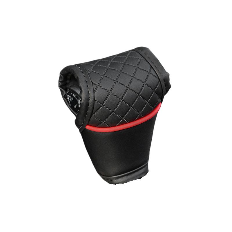 1 Pieza Cuero PU Antideslizante a Prueba de Polvo Protector de Pomo de Palanca de Cambios Universal Cubierta de Palanca de Cambios de Coche Accesorios de Decoración Interior para Palanca de Cambios