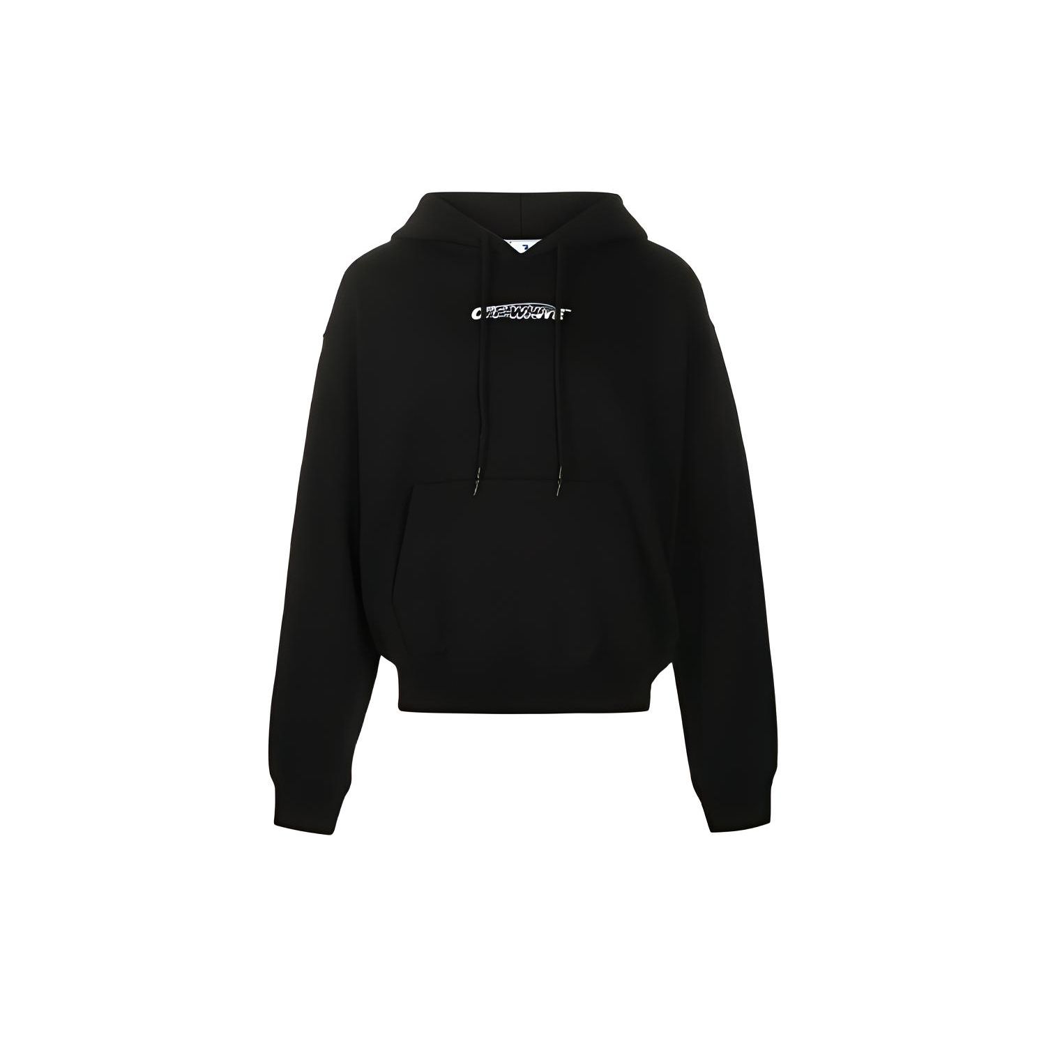 

Off-White Толстовка с капюшоном и длинными рукавами с принтом жестов, мужские топы, черные OMBB037E20FLE0011001 XS