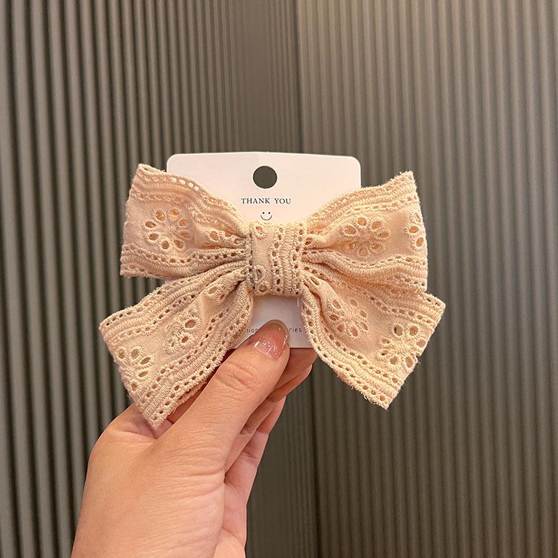 Kids' Lace Bow Hair Clip - Korean Style, Versatile DIY Accessory for Girls' Ponytails