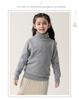 Children's 100% Pure Wool High Turtleneck Sweater - Autumn & Winter Pullover for Boys and Girls
