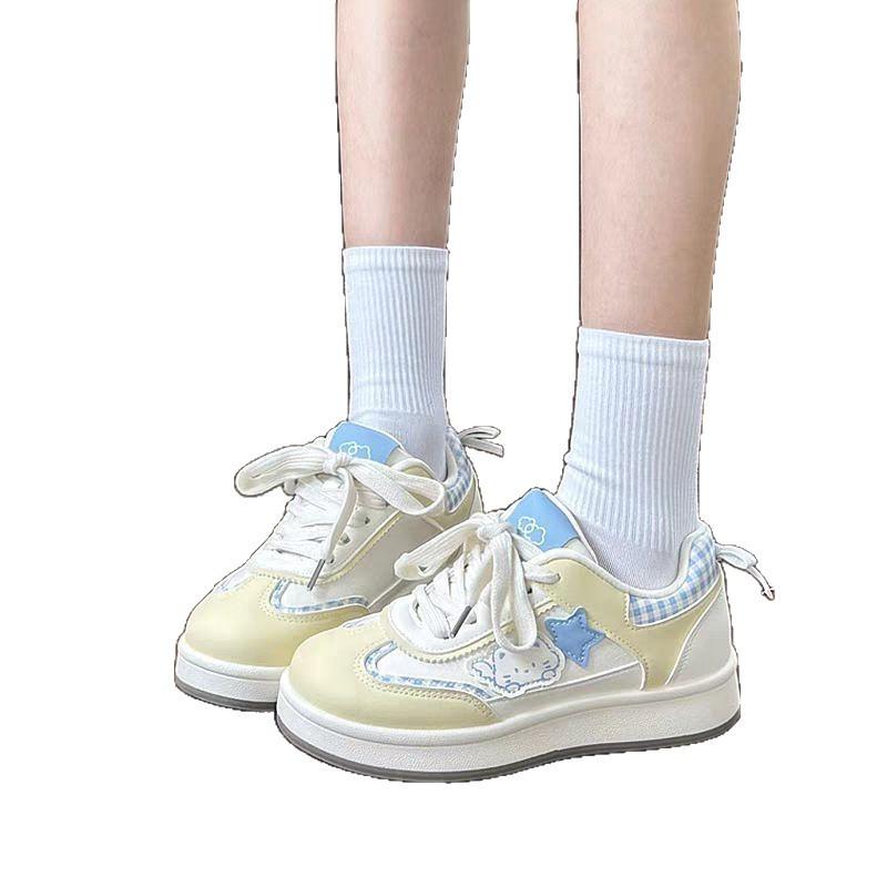 Retro star super fire board shoes women's autumn new ins versatile student casual bread shoes