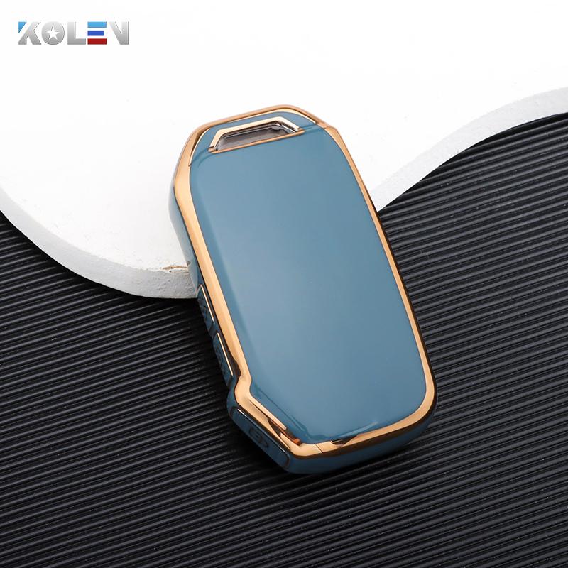 

Новый чехол для ключей из ТПУ для Sportage R GT Stinger Sorento Ceed Cerato Forte Niro Soul Telluride Protector Keyless серый