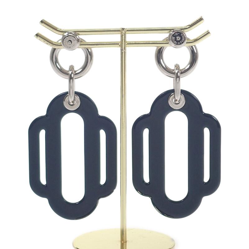 HERMES   Pierce Navy/white enamel Women