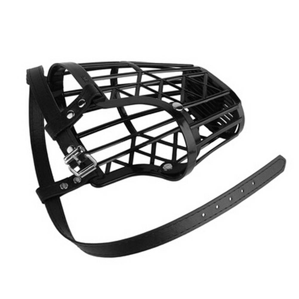 1pcs Black Adjustable Basket Mouth Muzzle Cover for Dog Training Bark Bite Chew Control