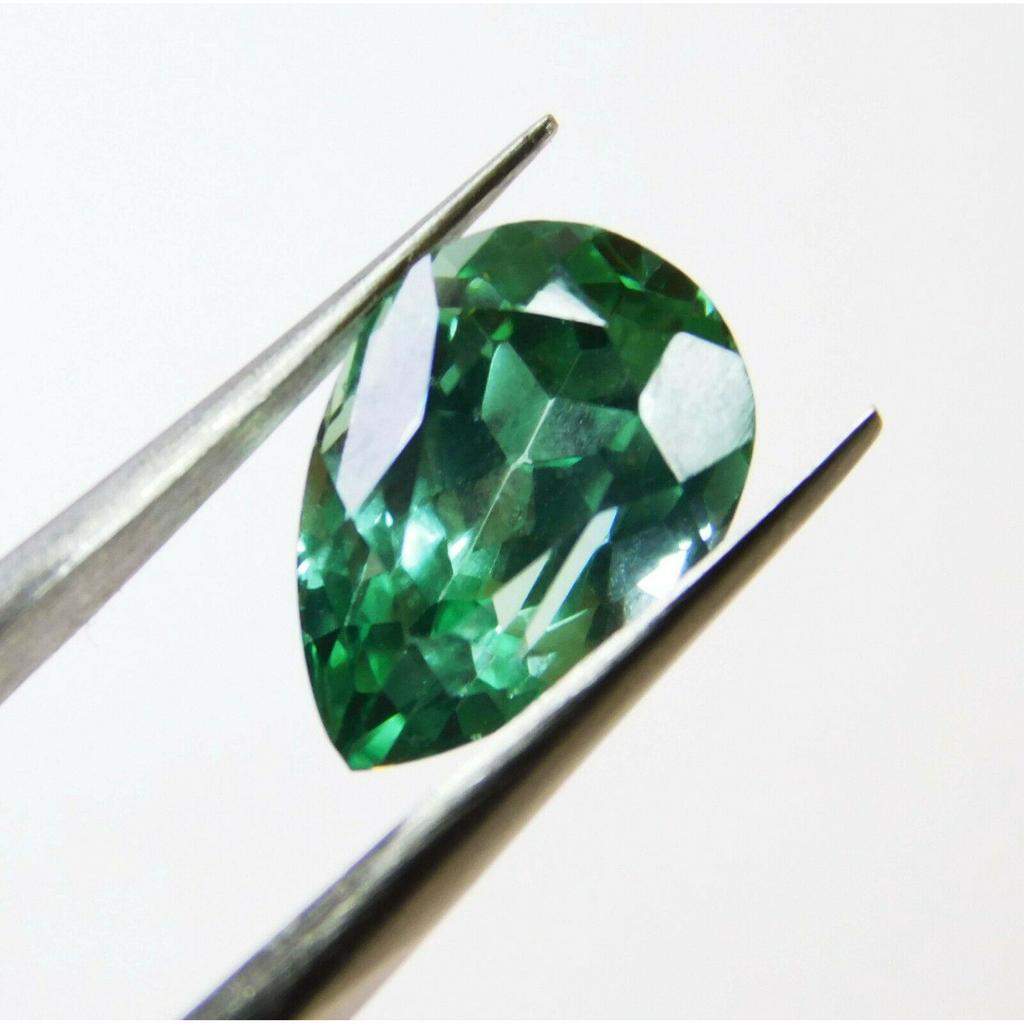 Certified Natural 10.28 Ct Grandidierite Loose Gemstone Bluish Green Pear Shpae
