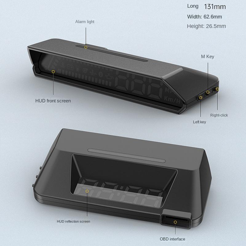 Universal Araç HUD Head Up Display Dijital OBD Kilometre Aşırı Hız Alarm Sistemi
