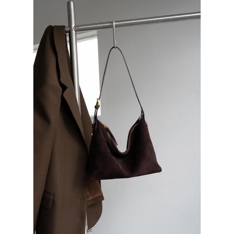 

Large Bag Women 2026 Genuine Leather Women s Single Shoulder Underarm Capacity Niche Matte Cowhide Crossbody 26cm