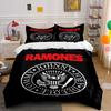 Ramones Logo Black Bedding Set Bedding Duvet Cover Set Duvet Cover Pillowcases (1 * Duvet Cover 2 * Pillowcases, without duvet insert)