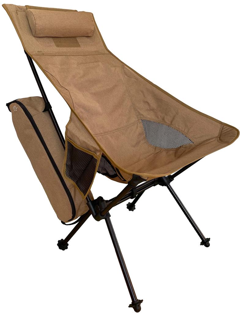 Best Outdoor Chair of All Ultra Light Fit Chair Wide High Back Wide and Depth Loose Type Double Frame Structure for Stability X [PONCOTAN Time] 2.0