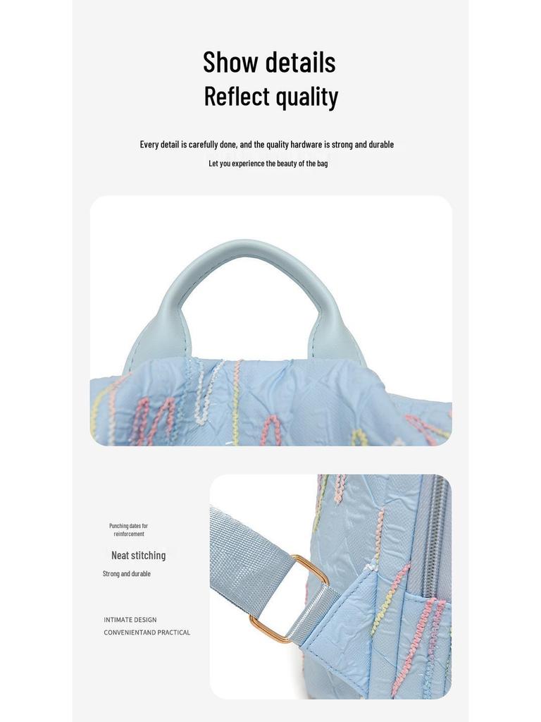 Dámský minimalistický lehký cestovní batoh: Velká kapacita a všestranný design s dvojitými ramenními popruhy