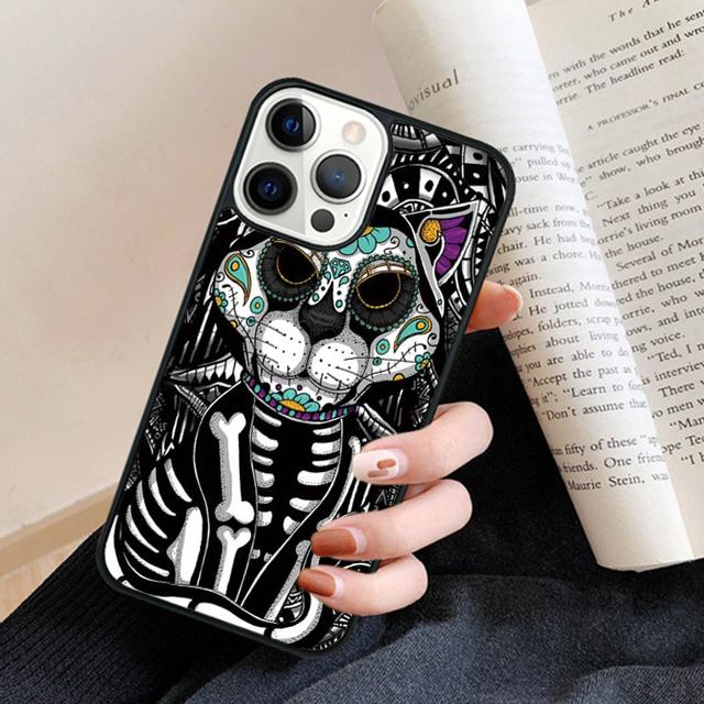 Cute Dead Skull Owl Phone Case Back Cover for iPhone 17 Air 16 15 14 13 11 12 Pro Max Plus Fundas Coque