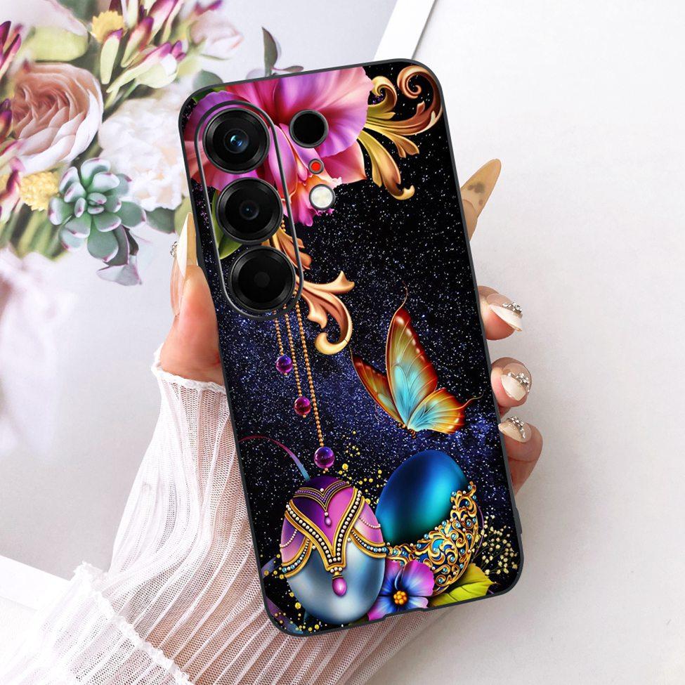 For Tecno CN5 Case For Tecno Camon 50 4G Cover Fashion Butterfly Cute Cat Cool Painted Soft Phone Casing For Techno Camon50 4G
