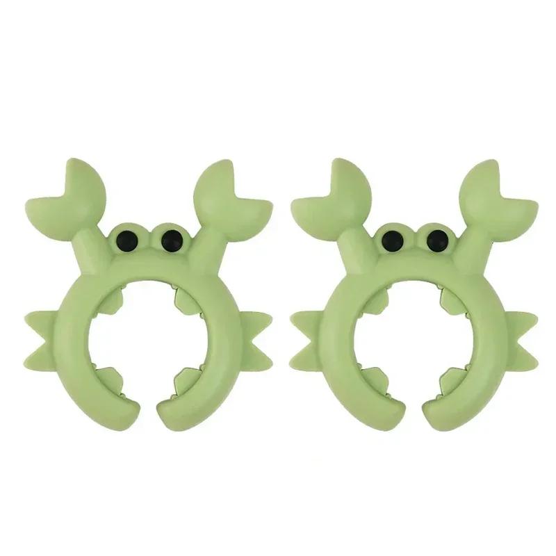 4/1PCS Silicone Spatula Rack Small Crab Anti Scalding Overflow Pot Clip Spoon Holder Clip Universal Shovel Rack Kitchen Gadget