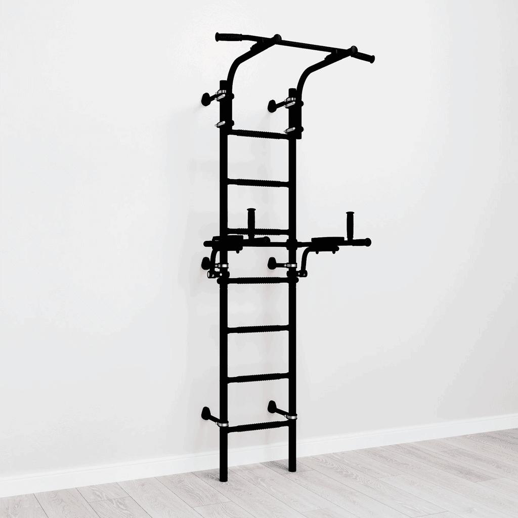 Teenager Plus wall-mounted gymnastics ladder - elite black