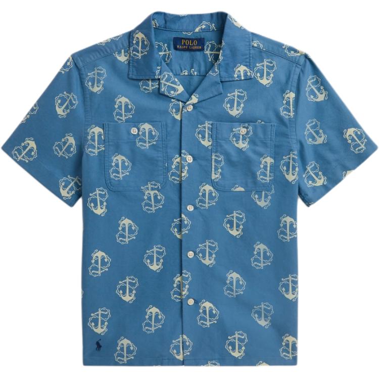 Поло Ralph Lauren Повседневная рубашка Принт с якорями Оксфордская ткань Детская Детские рубашки CWPOWOVY6820674-999 S