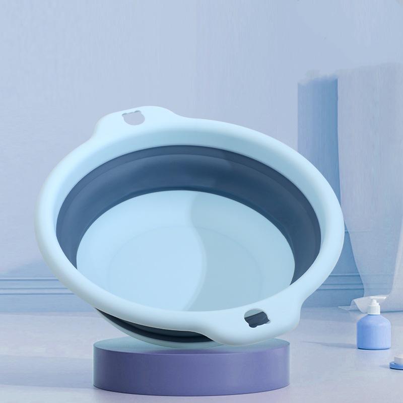 Portable Folding Washbasin: Large Plastic Basin for Students, Children, Dorms & Laundry