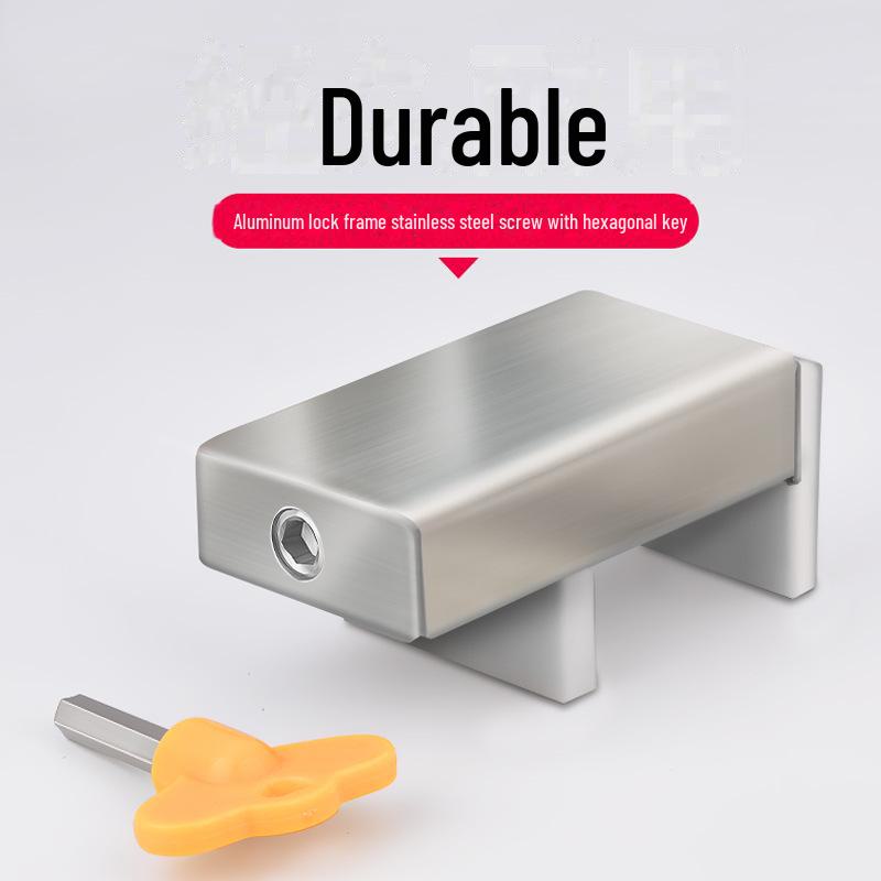 Aluminum Alloy Child Safety Lock for Sliding Windows and Doors