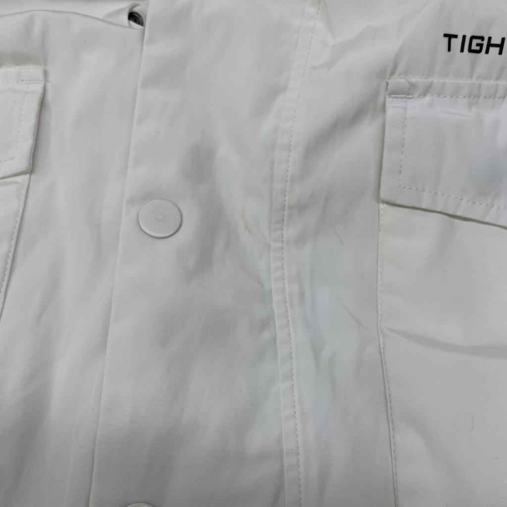 TIGHTBOOTH White Polycotton Oversized Nylon Jacket Jacket L whiteUsed