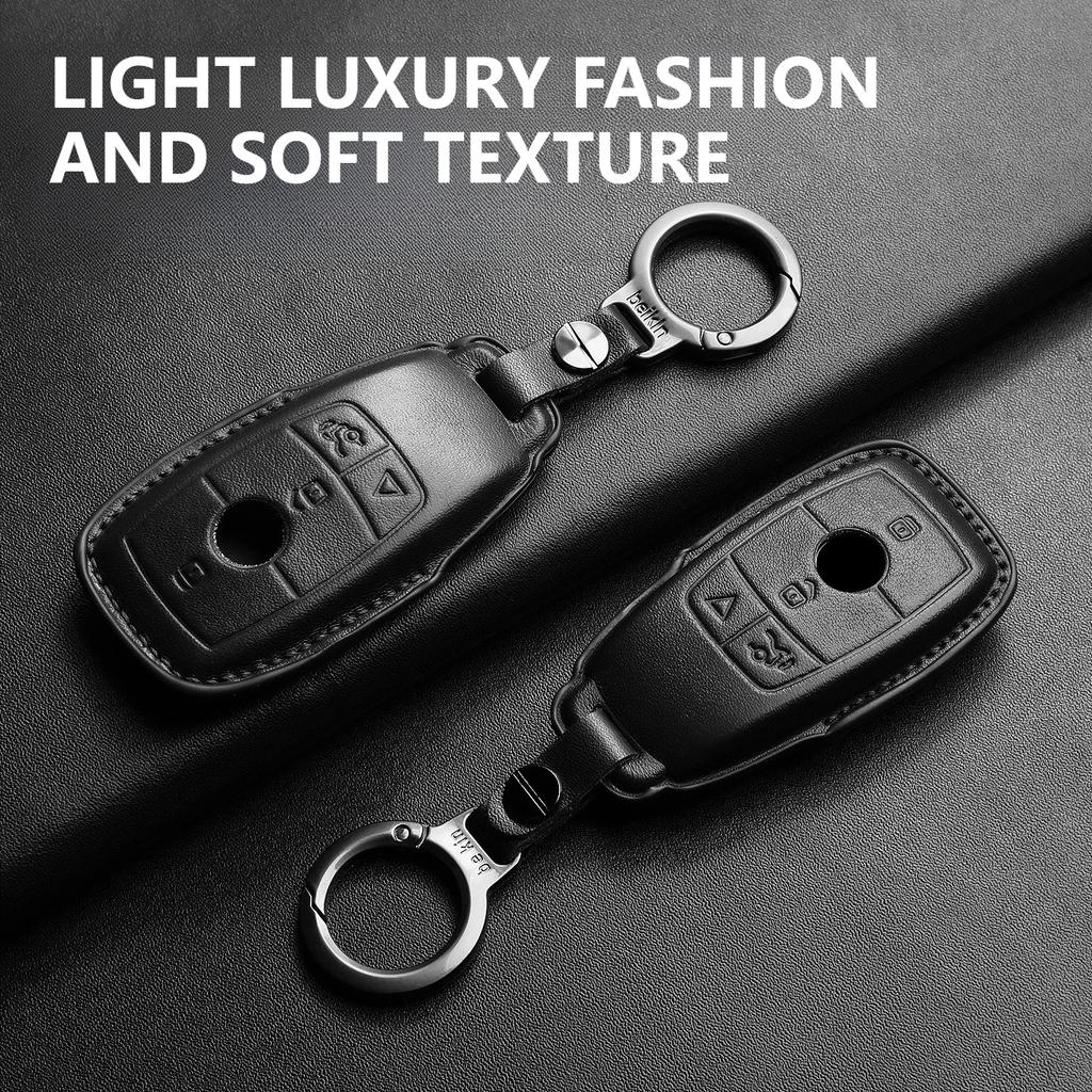 Fit For Mercedes Benz W205 W213 W177 W222 X167 Glc Gls Cle Cla Glb A C E S G Class Amg Genuine Genuine Leather Auto Key Fob Cover Case