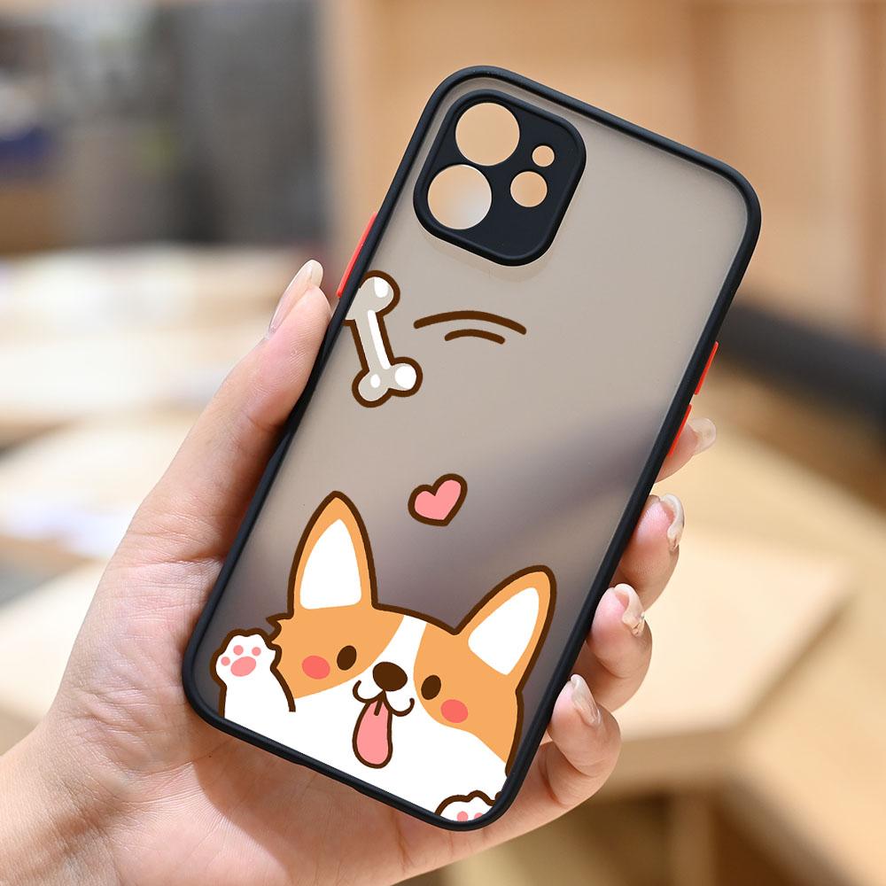 Roztomilý Krásný Vzor Psa Corgi Nárazuvzdorný Kryt na Telefon pro APPLE iPhone 11 12 13 14 Pro XS Max XR X 7 8 Plus SE Mini Silikonový Kryt