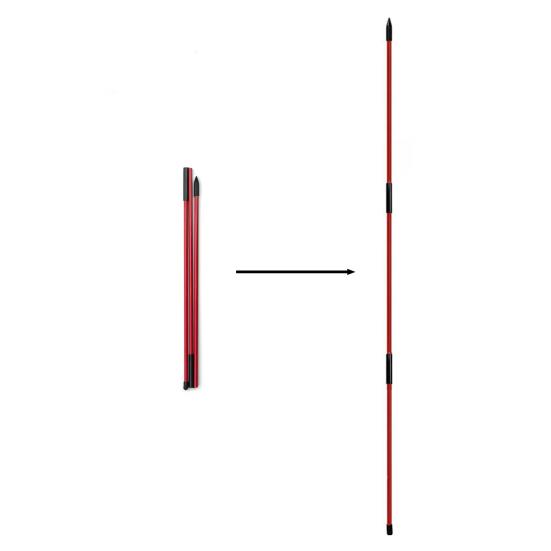 2Pcs Golf Alignment Rod 3 Section Collapsible Aiming Swing Putting Training Aid Direction Indicator Fiberglass Golf Alignment Stick Golf Accessories
