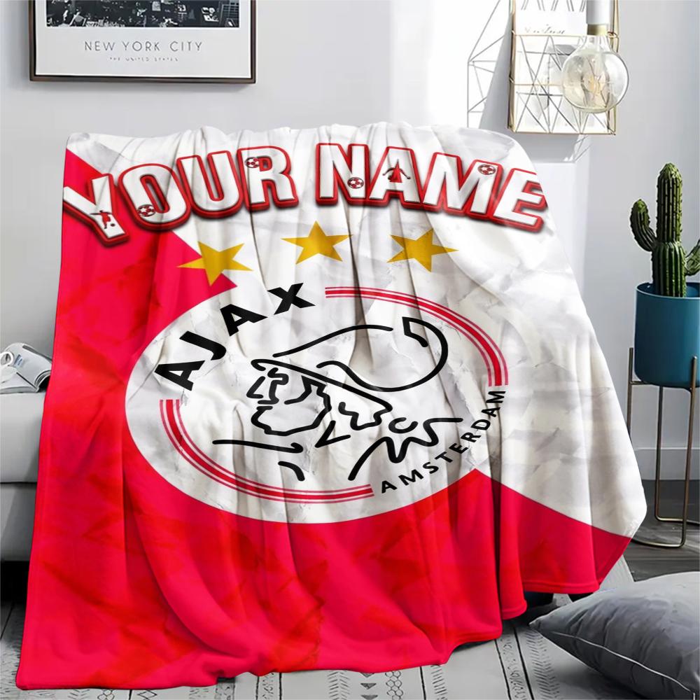 1 Stück Personalisierte Decke mit AJAX-Muster aus Flanell, geeignet für alle Jahreszeiten, für Heimdekoration, Wärme und Komfort, Geschenke, Weihnachtsgeschenk