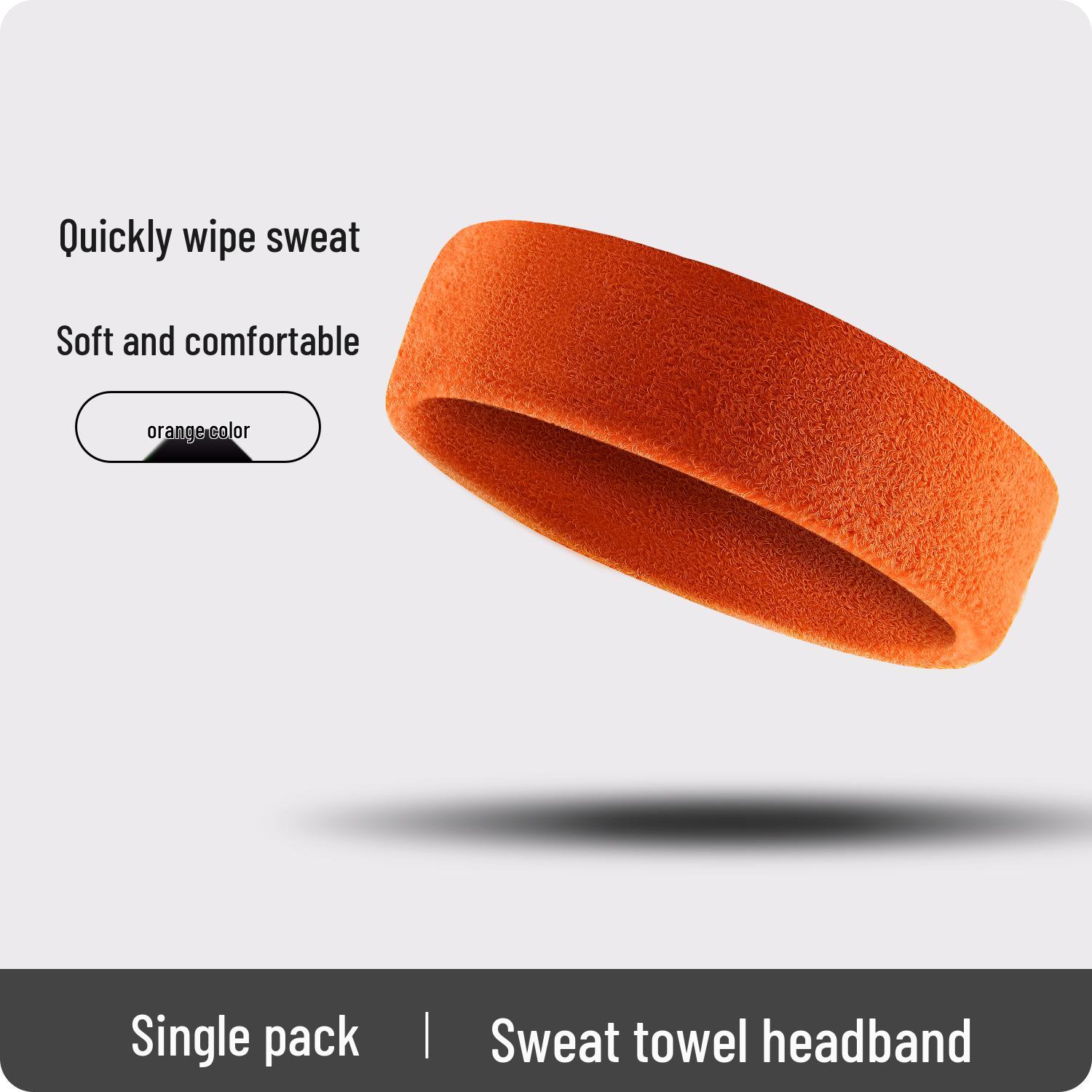 

Unisex Sweat-Absorbing Running & Yoga Headband - Breathable Hair & Head Protection оранжевый