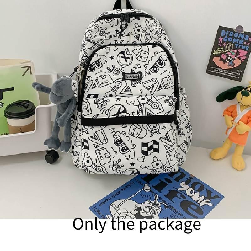 Japanese Style Minimalist School Backpack For Girls Waterproof And Expandable Laptop) чёрный