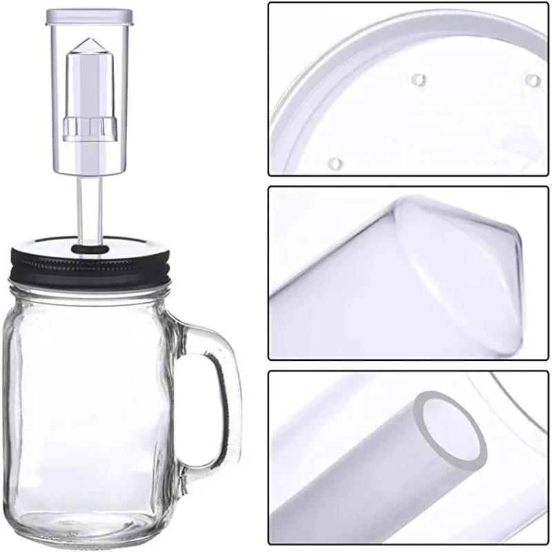 Set Airlock din Plastic pentru Homebrew cu Garnituri din Silicon pentru Conservarea Fermentării în Vin, Fermentarea Varzei Murate, Kimchi