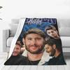 Throw Blanket Jensen Ackles Micro Fleece Blanket Four Sizes Retro Portable For Camping AntiPilling Blanket