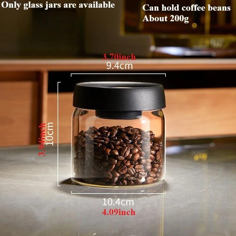 Transparent High Borosilicate Glass Vacuum Sealed Jar Multi Specification Household Storage Jar One Click Moisture Proof Storage